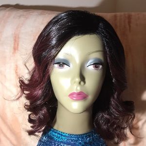 Curling Iron safe, Synthetic Wig